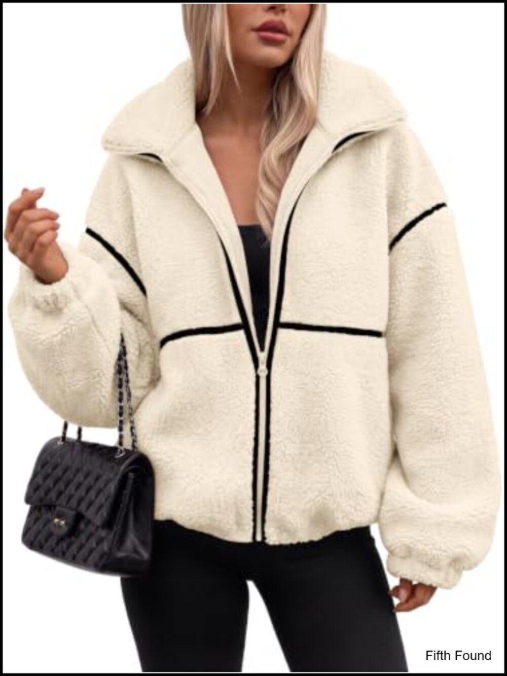 Sherpa Fleece Jacket Full Zip Oversized Warm Winter Coat
